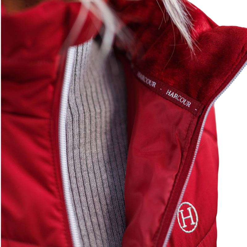 Harcour - Best of women's sleeveless down jacket ruby red