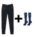 Harcour - Set Damen-Reithose Jaltika schwarz + Reitsocken Hickstead marine | - Ohlala