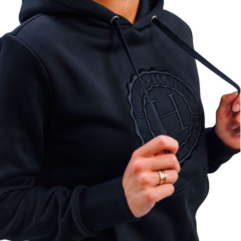 Harcour - Samy unisex black hoodie | - Ohlala
