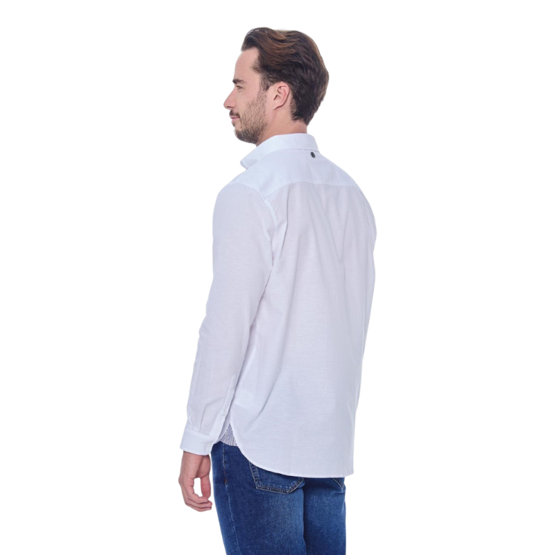 Harcour - Men's long sleeve shirt Shyro white | - Ohlala
