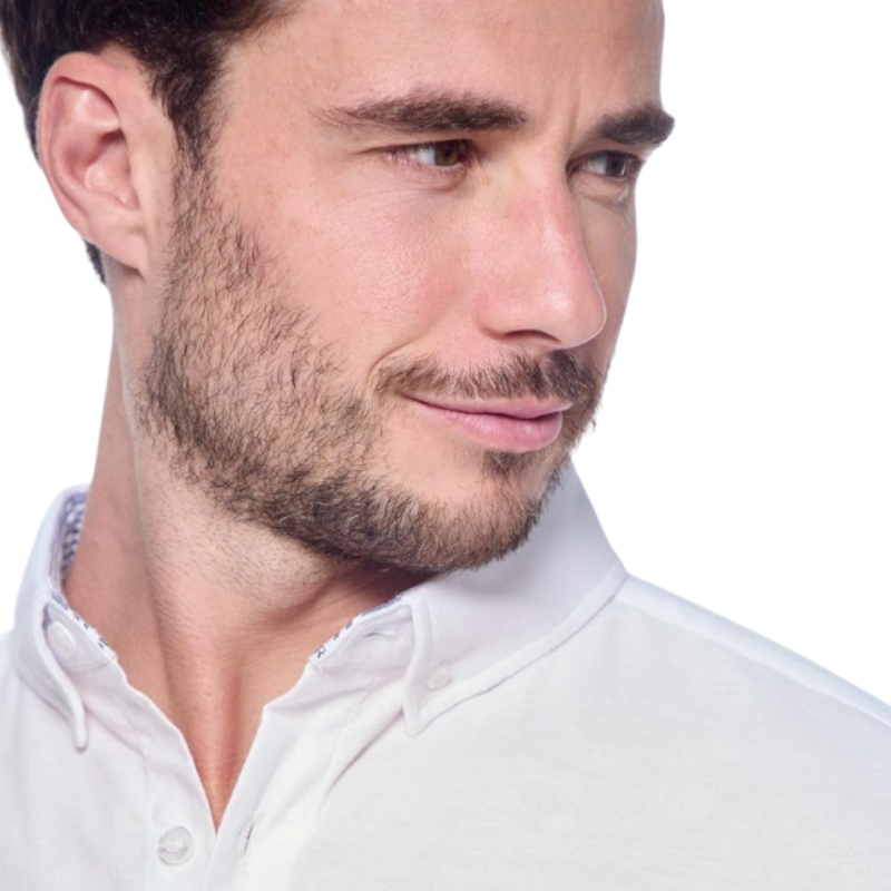 Harcour - Men's long sleeve shirt Shyro white | - Ohlala