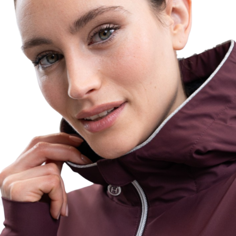 Harcour - Women's long-sleeve jacket Simhat aubergine | - Ohlala