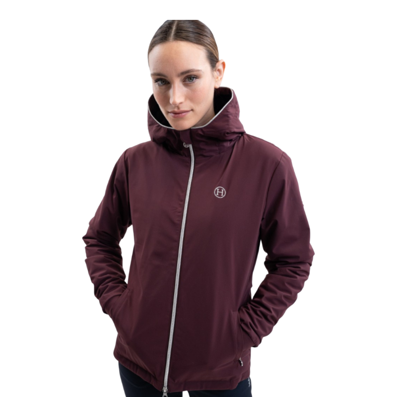 Harcour - Women's long-sleeve jacket Simhat aubergine | - Ohlala