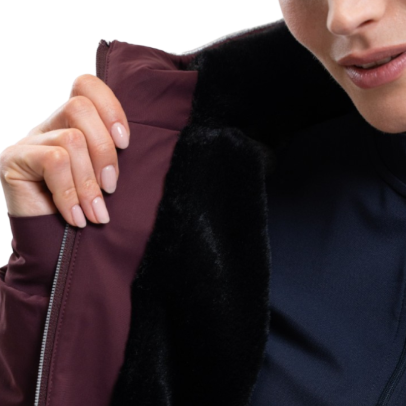 Harcour - Women's long-sleeve jacket Simhat aubergine | - Ohlala