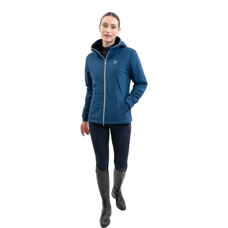 Harcour - Simhat long-sleeve women's jacket in lagoon blue | - Ohlala