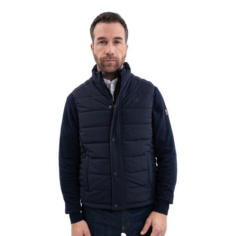 Harcour - Veste sans manches homme Boston marine | - Ohlala
