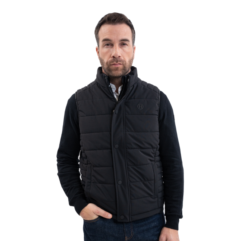 Harcour - Veste sans manches homme Boston noir | - Ohlala
