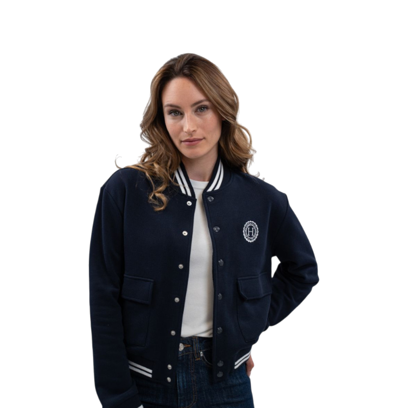 Harcour - Bomber a maniche lunghe donna Agathe navy