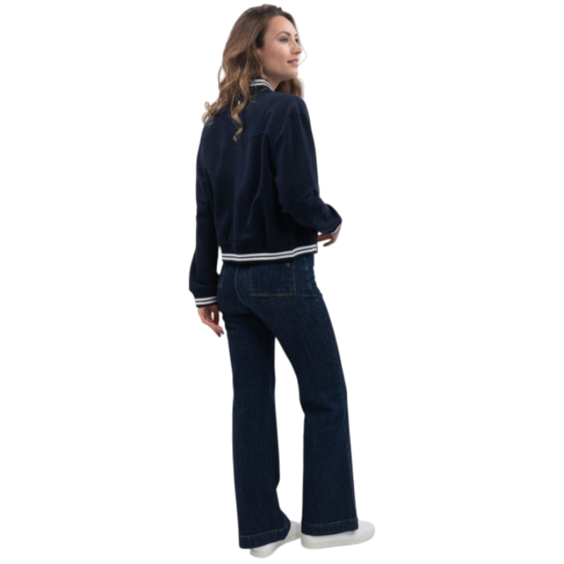 Harcour - Bomber a maniche lunghe donna Agathe navy