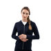 Harcour - Dames sweat lange mouwen met rits Amelie marine