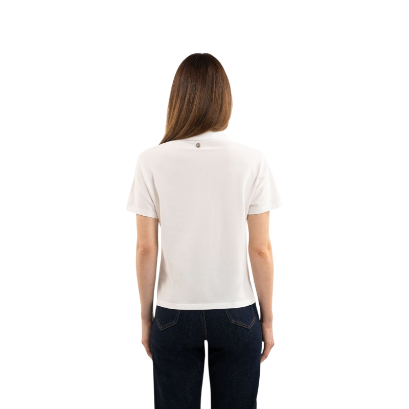 Harcour - Dames polo korte mouwen Capella wit