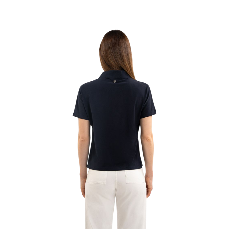 Harcour - Polo donna manica corta Capella blu navy
