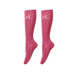 Harcour - Chaussettes d'équitation Happy à pailettes blush (x2)