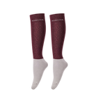Harcour – Reitstrümpfe Vaela mit Pailletten in Aubergine (x2)