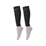 Harcour - Vaela Glitzer-Reitsocken Schwarz (2er-Set)