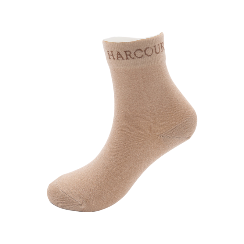 Calzini corti Cannella moka/crema (x3) - Harcour