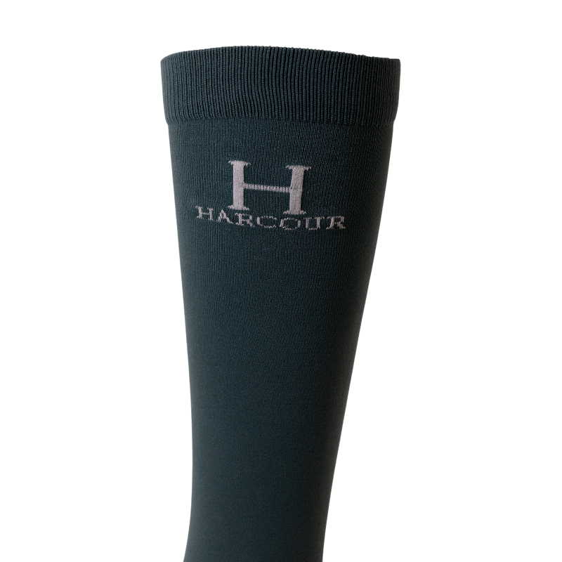 Harcour - Chaussettes d'équitation Badminton paon (x2) | - Ohlala