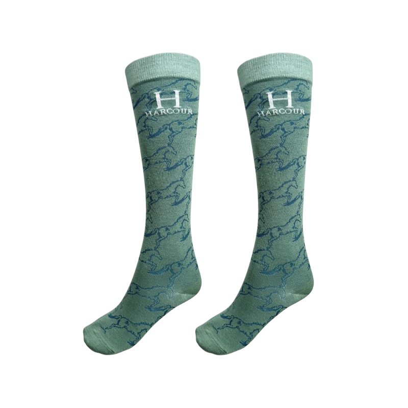 Harcour - Reitstrümpfe Beeges Marine/ Pfauenblau/ Jump Cadet (x3) | - Ohlala