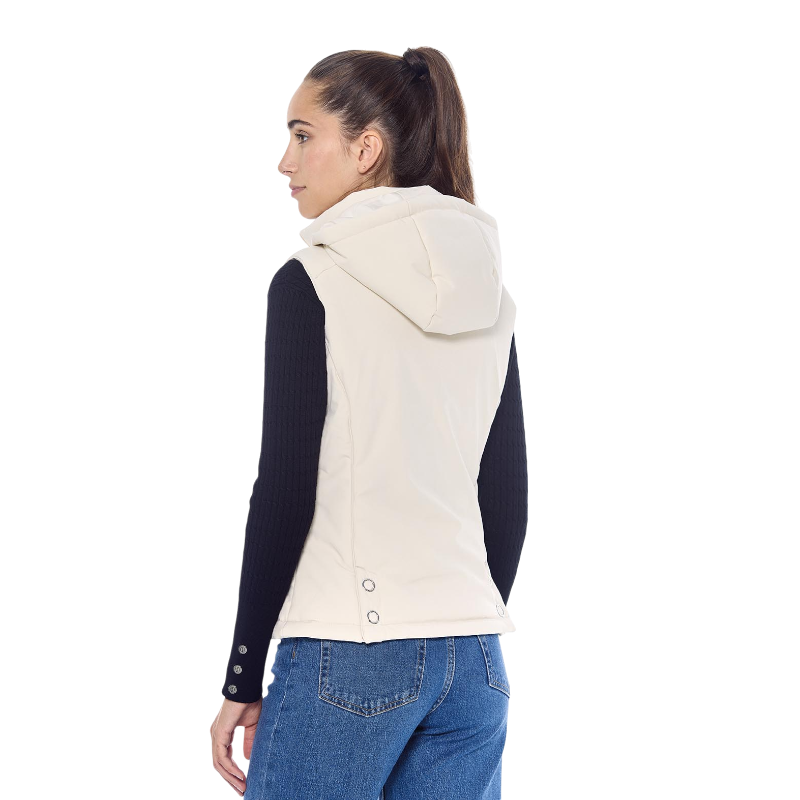 Harcour - Gilet sans manches femme Bernie ivoire