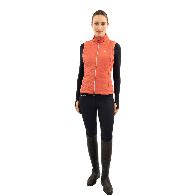 Harcour - Gilet sans manches femme Betty pamplemousse | - Ohlala