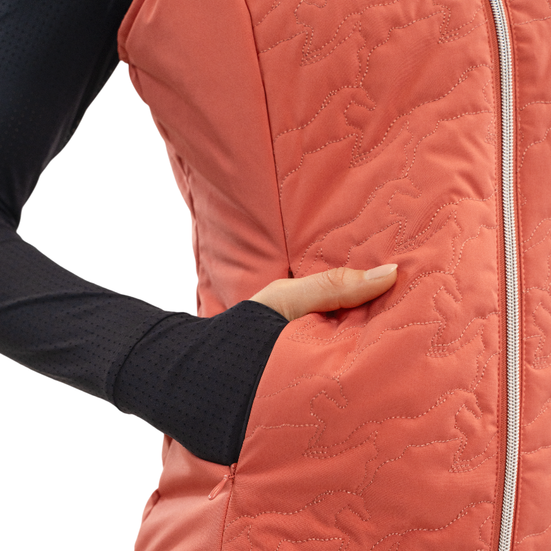 Harcour - Gilet sans manches femme Betty pamplemousse | - Ohlala