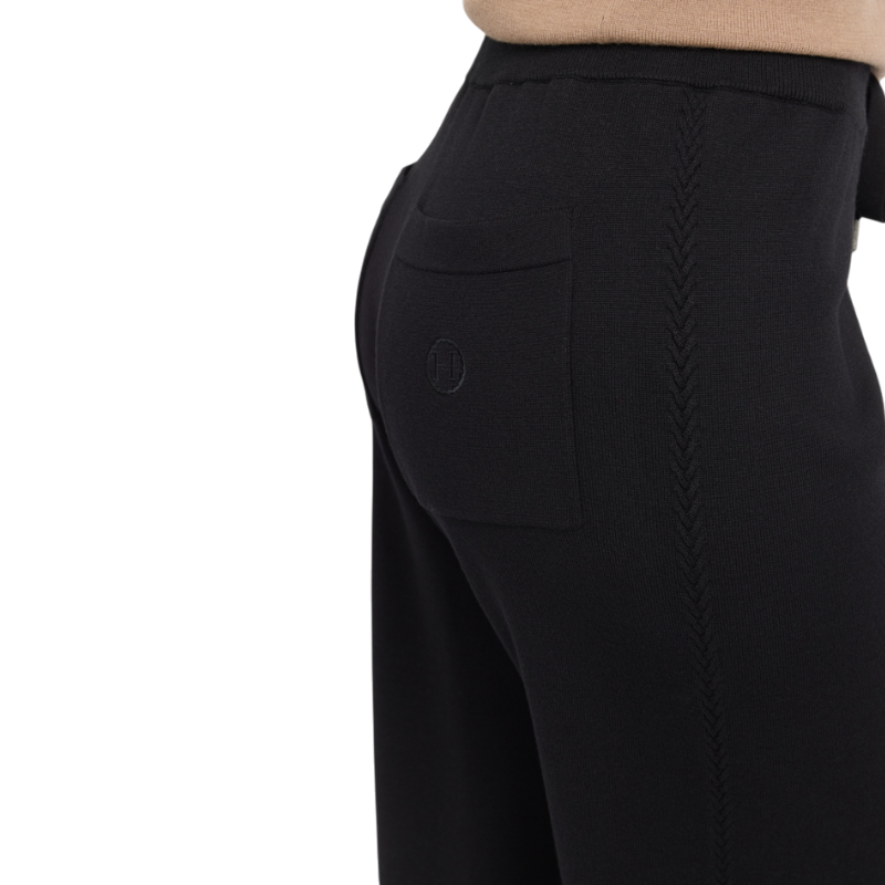 Harcour - Schwarze Damen-Strickhose Chelsea