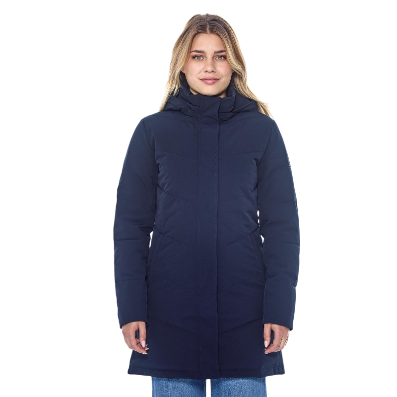 Harcour - Women's long parka Pich navy | - Ohlala