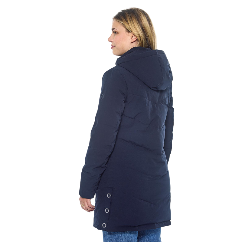 Harcour - Women's long parka Pich navy | - Ohlala