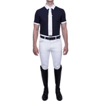 Harcour - Men's short sleeve competition polo Preston navy | - Ohlala