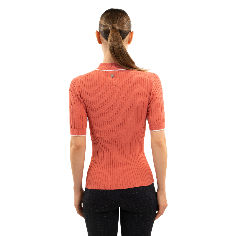 Harcour - Polo manches courtes femme Bethanie pamplemousse | - Ohlala