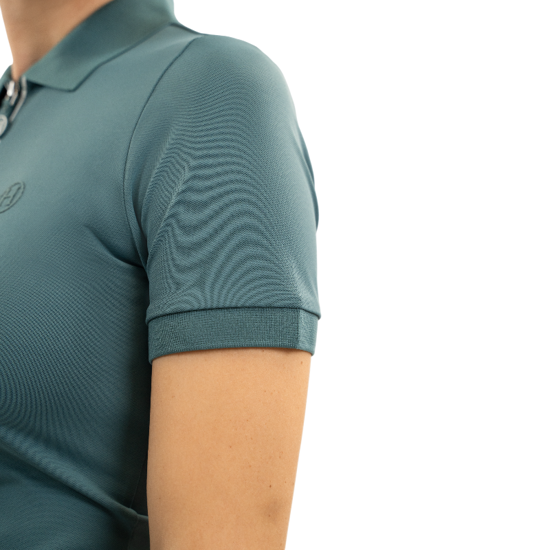 Harcour - Polo manches courtes femme Bridget paon | - Ohlala