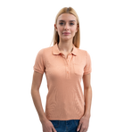 Harcour - Women's short-sleeve polo Pamoly apricot | - Ohlala