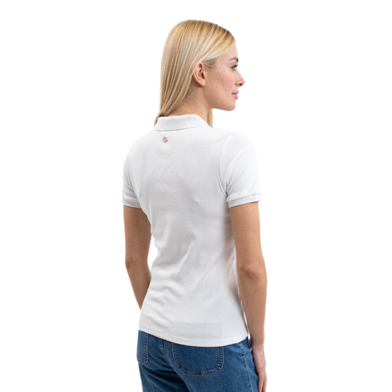 Harcour - Women's short-sleeve polo Pamoly white | - Ohlala