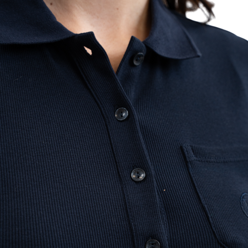 Harcour - Women's short-sleeve polo Pamoly navy | - Ohlala