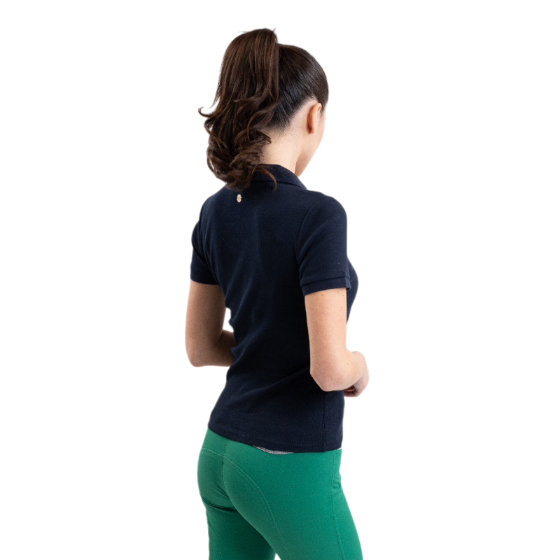 Harcour - Women's short-sleeve polo Pamoly navy | - Ohlala