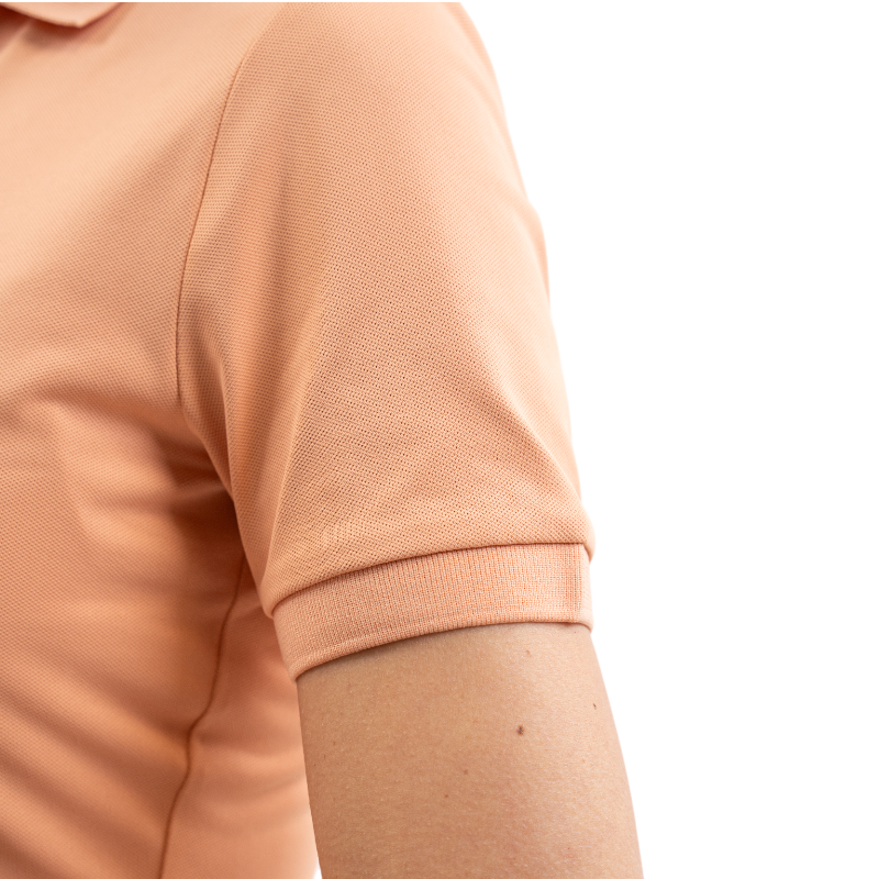 Harcour - Women's short-sleeve polo Popsy apricot | - Ohlala