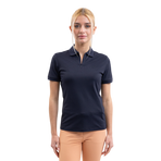 Harcour - Women's short-sleeve polo Popsy navy | - Ohlala