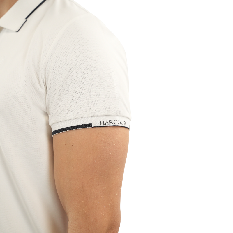 Harcour - Polo manches courtes homme Ben blanc | - Ohlala