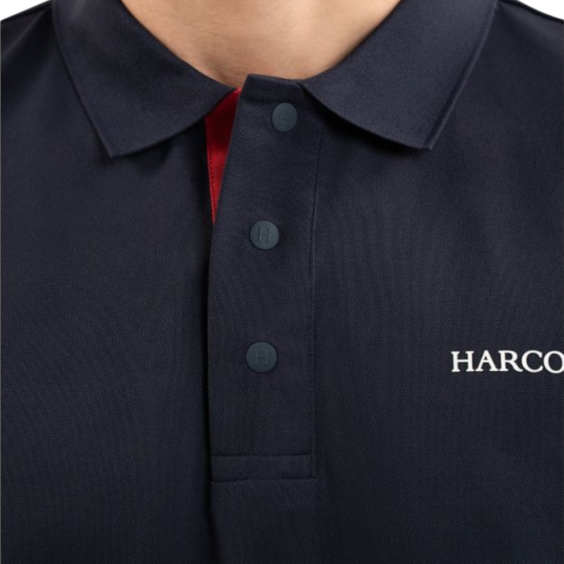 Harcour - Polo manica corta uomo Fuego blu navy