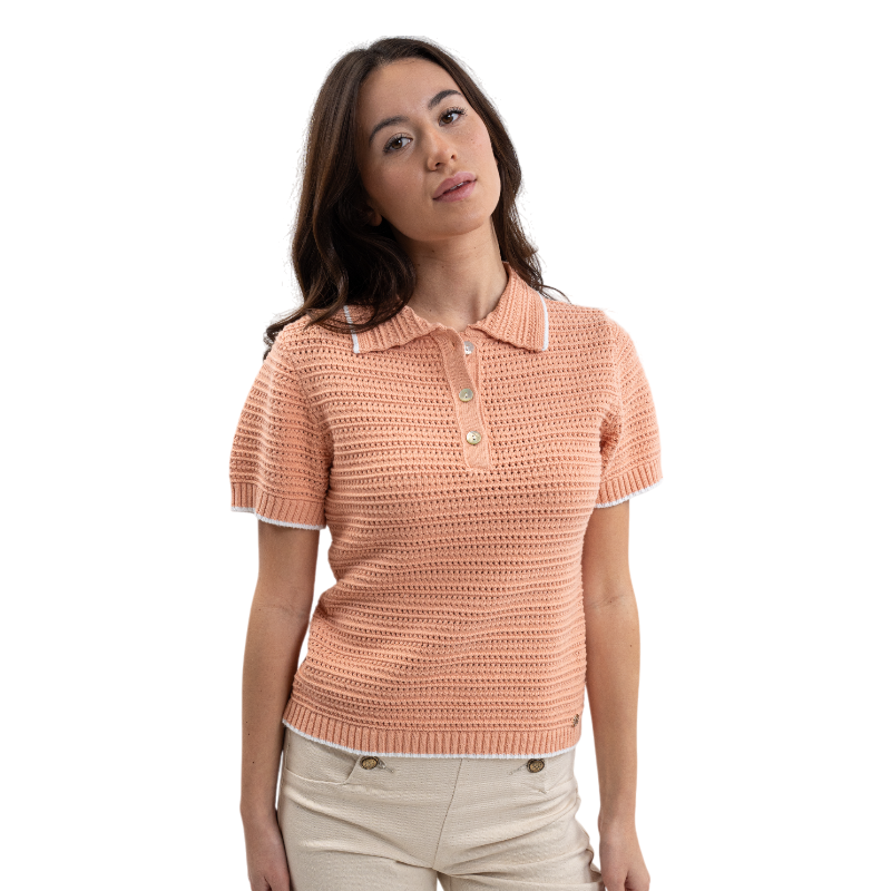 Harcour - Women's short-sleeve T-shirt Pony apricot | - Ohlala