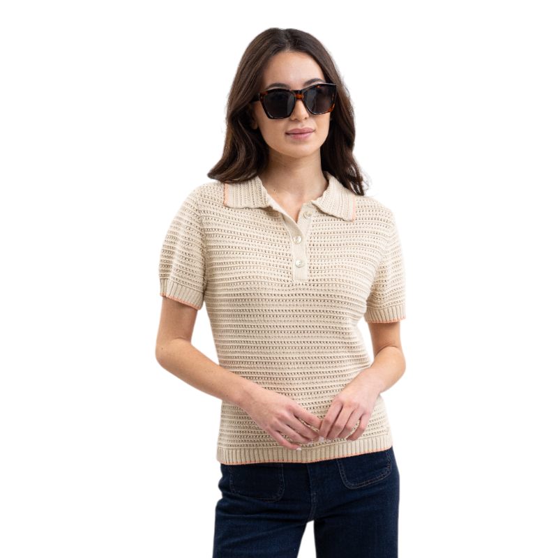 Harcour - Women's short-sleeve linen Pony T-shirt | - Ohlala