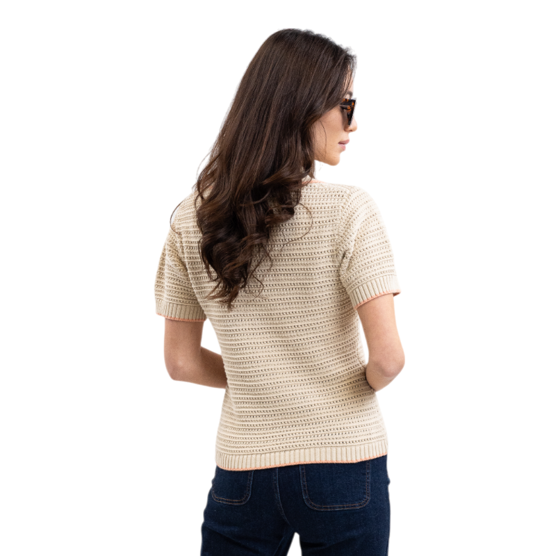 Harcour - Women's short-sleeve T-shirt Pony linen | - Ohlala