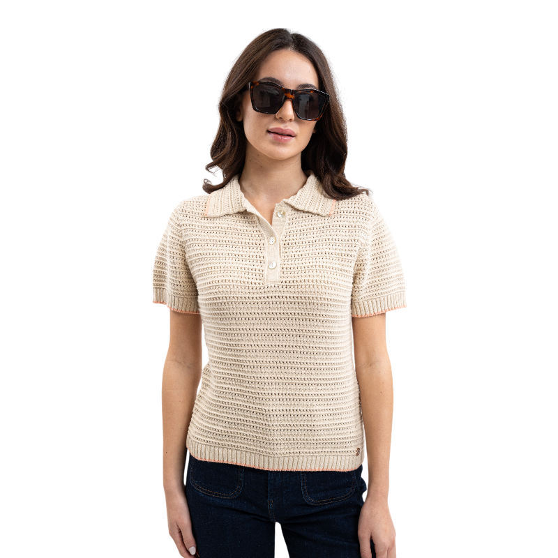 Harcour - Women's short-sleeve T-shirt Pony linen | - Ohlala