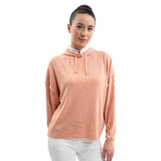 Harcour - Women's long-sleeve hoodie Plume apricot | - Ohlala