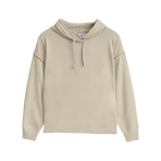Harcour - Women's long sleeve hooded sweatshirt Plume lin | - Ohlala