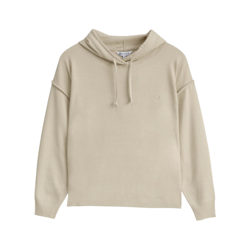 Harcour - Sweat à capuche manches longues femme Plume lin | - Ohlala