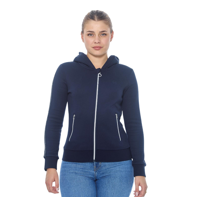 Harcour - Women's long sleeve zip sweatshirt Sworm navy | - Ohlala