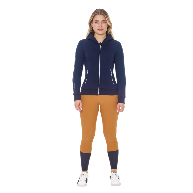 Harcour - Women's long sleeve zip sweatshirt Sworm navy | - Ohlala