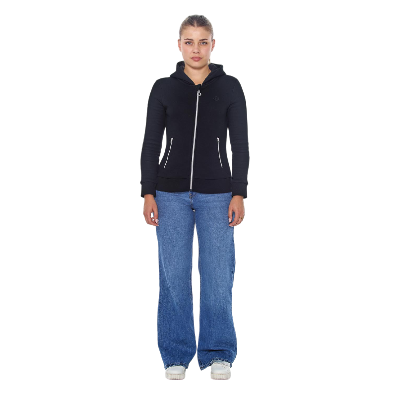 Harcour - Sweat à zip manches longues femme Sworm noir | - Ohlala