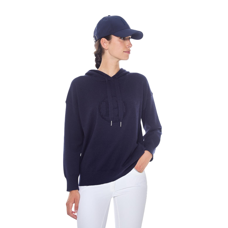 Harcour - Women's long-sleeve sweatshirt Santa navy | - Ohlala